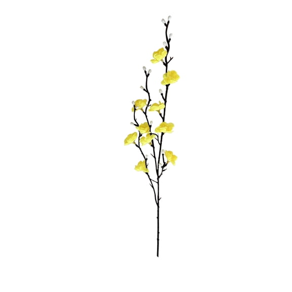 GSKKLQ Mini White Artificial Flower Branch - Small Fake Flower Stem for Home Decor and Arrangement, Vase Filler