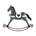 thumbnail image 2 of Rocking Horse Ornament, Iron Christmas Decoration, Classic Rocking Horse Silhouette with Hanging Loop for Home Displays, Painted Metal Figure for Nostalgic Holiday Accent Decor, 2 of 6