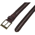 thumbnail image 4 of Men's Big & Tall Leather Adjustable Double V-Weave Braided Belt, 4 of 7