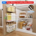 thumbnail image 3 of Cabinet Door Lid Organizer 3-Pack, Cabinet Organizers and Storage, Compact Design for Space Optimization-Over the Cabinet Door Organizer for Diverse Storage Solution, 3 of 11