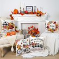 thumbnail image 3 of Fall Pillow Covers 20x20 Set of 4 for Fall Decor Farmhouse Thanksgiving Buffalo Check Plaid Gnomes Pumpkin Outdoor Fall Pillows Decorative Throw Pillows Autumn Cushion Cases for Couch, 3 of 6