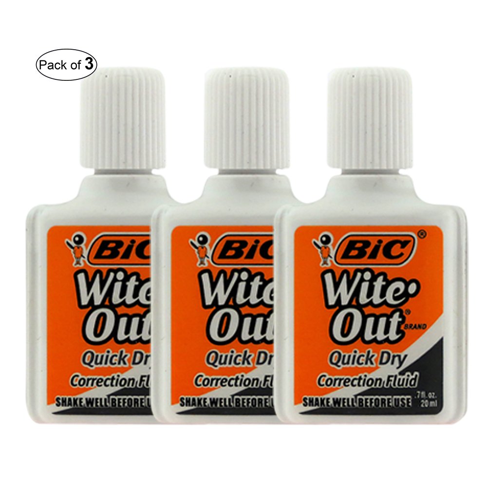 Wite Out Correction Fluid (Pack Of 3) By BIC - Walmart.ca