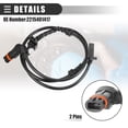 thumbnail image 4 of Unique Bargains Front Left Right ABS Sensor Wheel Speed Sensor for Mercedes-Benz CL500 2007-2008 No.2215401417 2pcs, 4 of 7