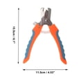 thumbnail image 4 of 1 Pc Cortauñas Duradero de Mango Largo para Mascotas para Gato y Perro 6.1"x4.53" Naranja Azul, 4 of 6