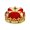Red, variant on Crown Hat Crown Masquerade Show Emperor Hat Performance Props Kids Prom Dress up Blue