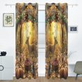 thumbnail image 2 of Thanksgiving Fairy Forest Blackout Curtains for Living Room Bedroom 55W x 72/84L Insulated Window Drapes 2 Panels, 2 of 6