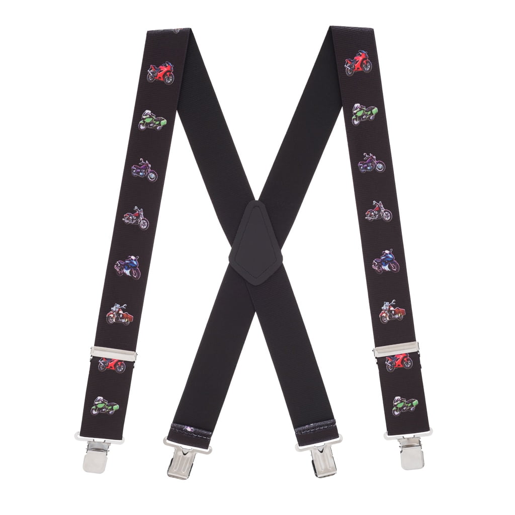 SuspenderStore Suspender Store Motorcycle ClipEnd Novelty Suspenders