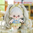 thumbnail image 3 of Muñeca de algodón de felpa Kawaii, 20cm, Idol, figura de súper estrella de peluche, muñeca de estrella de pelo largo de Anime lindo, puede cambiar la ropa, regalo, 3 of 5