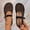 Black, variant on Women's Mesh Fishnet Hollow Out Flats, Round Toe Thin Band Slip On Trendy Breathable Casual Shoes Black 36