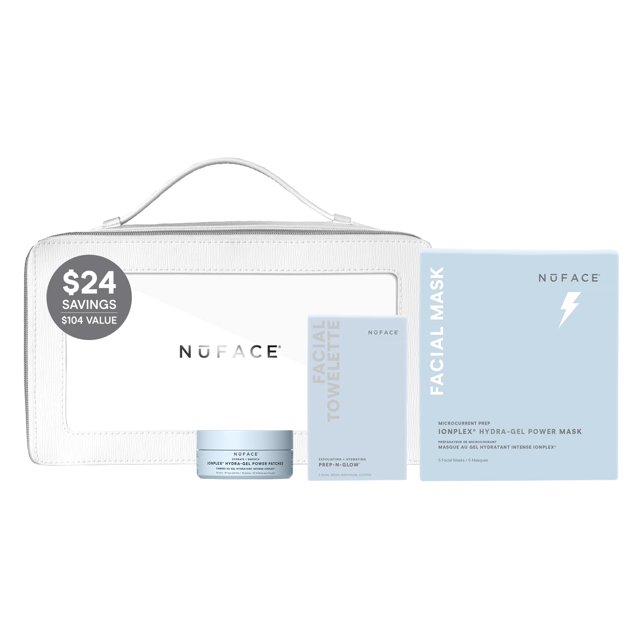 Kit de Cuidado Facial NuFACE Ultimate Glow con Mascarilla Hidrogel