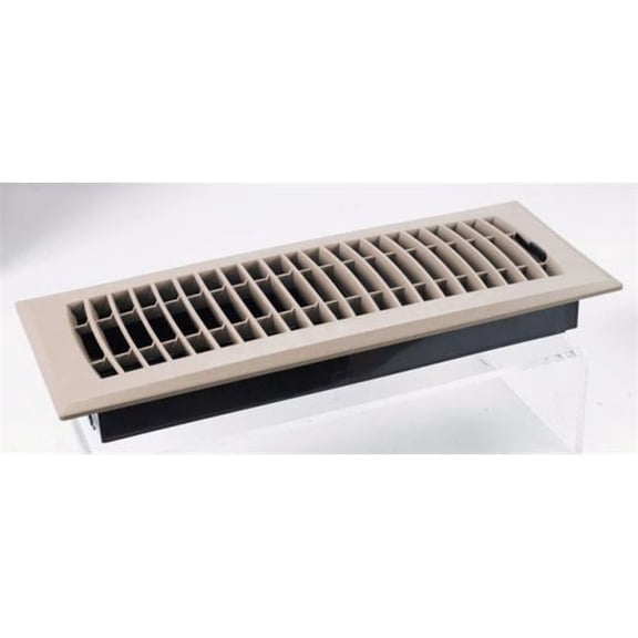 Tru Aire 4 in. H X 12 in. W 1-Way Powder Coat Brown ABS Plastic Floor Diffuser