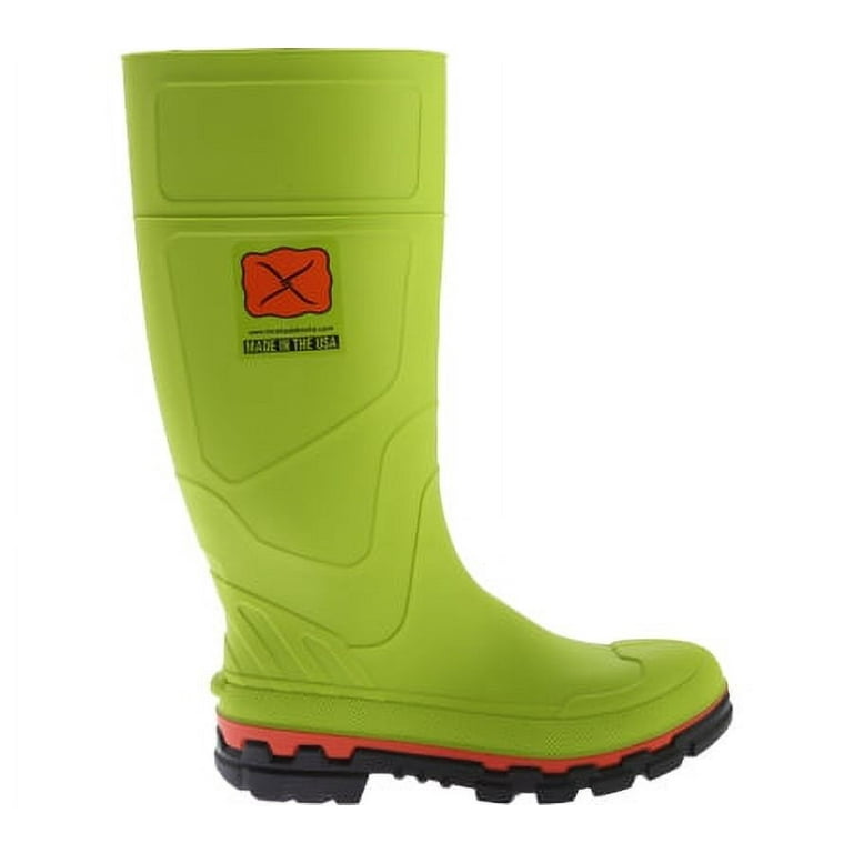 Lime green steel sales toe boots