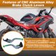 thumbnail image 3 of Palancas de freno y embrague de motocicleta extensibles para Kawasaki NINJA500 Z500SE 2024 2025 1 par de palancas de freno ajustables para Kawasaki Ninja 500 Z 500 SE Verde, 3 of 7