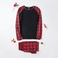 thumbnail image 2 of Holloyiver Christmas Pajamas For Family Matching Family Sets Christmas Casual Top With Bottom Outfits Home Wear Matching Christmas Pjs For Family Black-Dad, 2 of 8
