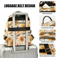 thumbnail image 3 of FORMRS Mini Backpack Purse for Women Travel Daypack Casual Shoulder Bag, Watercolor Sunflowers and Leaves, 3 of 7