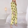 thumbnail image 3 of Rateoe Avocados And Hearts Pattern Womens Pajamas Set Long Sleeve Sleepwear Button Down Nightwear Soft Cotton Pj Lounge Sets-XX-Large, 3 of 7