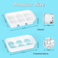 thumbnail image 2 of RV Molde de silicona para cubitos de hielo, bandejas para cubitos de hielo con tapa, 6 cubitos de hielo redondos y 6 cubitos de hielo cuadrados, bandeja apilable para cubitos de hielo, sin BPA, para bebidas frías, cócteles de whisky oso de fresa Electrónica, 2 of 5