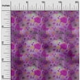 thumbnail image 2 of oneOone Silk Tabby Purple Fabric Florals Sewing Craft Projects Fabric Prints By Yard 42 Inch Wide, 2 of 6