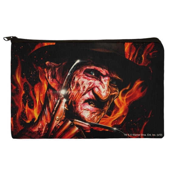 A Nightmare on Elm Street Freddy's Fire Makeup Cosmetic Bag Organizer Pouch