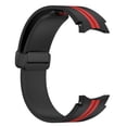 thumbnail image 4 of Correa de reloj de silicona para Samsung Galaxy Watch5/5 Pro/4/4 Classic (negro rojo) WDOplteas Para estrenar, 4 of 9