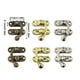 thumbnail image 3 of Speravity Candado Cerrojo de hierro Cerradura de gancho Protección de seguridad Hebilla oculta Atrapa Joyas Caja de madera Accesorios de Herramientas y ferretería Gancho derecho plateado, 3 of 6