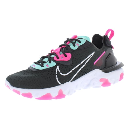 Nike Sports Wear React Vision Womens Shoes Size 9.5, Color: Dark Smoke Grey/White/Pink Blast