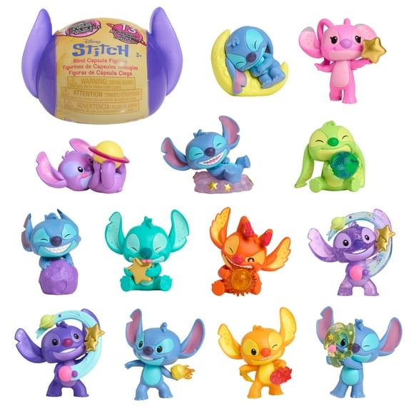 Disney Stitch Outta This World Collectible Mini Figure Capsule, Kids Ages 3 and up