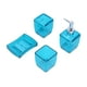 thumbnail image 4 of Juego de Baño Jadeshay 4PCS Dispensador de Jabón Loción Azul, 4 of 8