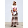 thumbnail image 5 of Women's Mesh Polka Dots Skirts Elastic Waist Semi See Through Skirt for Streetwear Coffee & S, 5 of 8