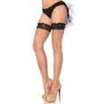 thumbnail image 2 of Leg Avenue Womens Stay-Up Lace Top Backseam Fishnet Thigh Highs, 2 of 3