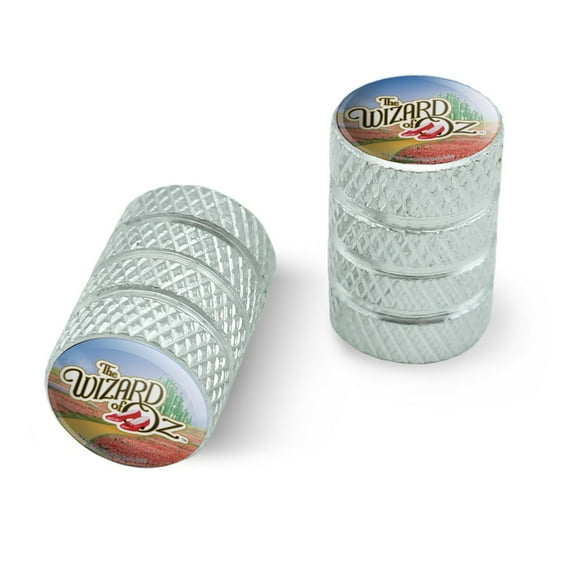 The Wizard of Oz Ruby Slippers Logo Motorcycle Bicycle Bike Tire Rim Wheel Aluminum Valve Stem Caps