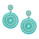 thumbnail image 4 of Pendientes colgantes bohemios Sunnimix Hecho a mano Verde, 4 of 8
