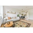 thumbnail image 2 of EORC SHT19IV 6 x 9 ft. Tribal Ivory Hand Knotted Wool Ivory Super Mahal Rug, 2 of 6