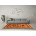 thumbnail image 3 of Ahgly Company Indoor Round Oriental Orange Industrial Area Rugs, 8' Round, 3 of 4