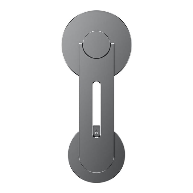 Soporte de teléfono lateral magnético para pantalla de portátil para MacBook/iPhone 14 13 (gris)