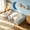 Light Gray, variant on AUU Twin Size Ultra-Soft Plush Floor Bed with Foam-Padded Guardrails, Large Side Storage Pockets & Durable MDF/LVL Frame – No Box Spring Needed