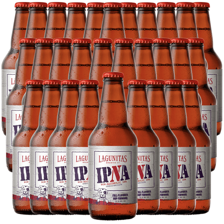 Lagunitas IPNA Non-Alcoholic IPA Brew - Dealcoholized Craft Beer - 12oz Bottles - Citra, Mosaic, and CTZ hops sourced from Yakima Valley
