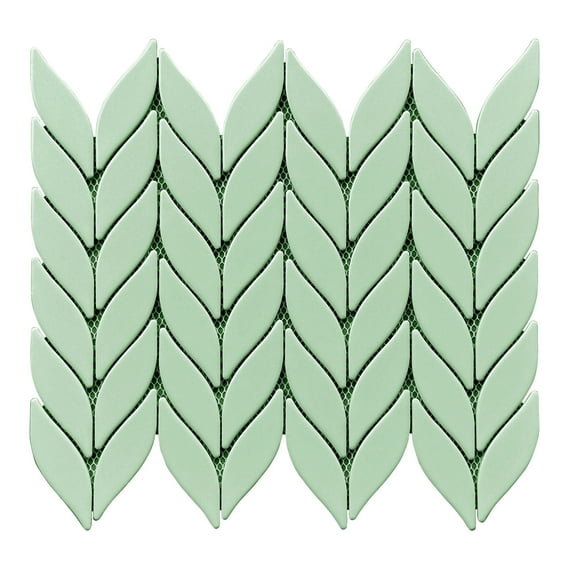 15-Sheets of Petal/Leaf Matte Porcelain Mosaic Tile – Wall & Floor Use