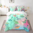 thumbnail image 2 of Homewish Cartoon Dinosaur 7-Piece Bedding Comforter Set for Kids Children Teens,Kawaii Animal Dino King Bedding Sets,Abstract Gradient Ombre Ultra Soft Bed Sheets,Luxury Bedroom Decor,Reversible, 2 of 8