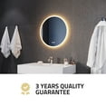 thumbnail image 2 of ANZZI 24-in. Diam. LED Front/Back Lighting Bathroom Mirror with Defogger, 2 of 9