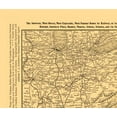 thumbnail image 3 of Railroad Map - Seaboard Air Line Railroad - Rand McNally 1896 - 23 x 27.07 - Vintage Wall Art, 3 of 5