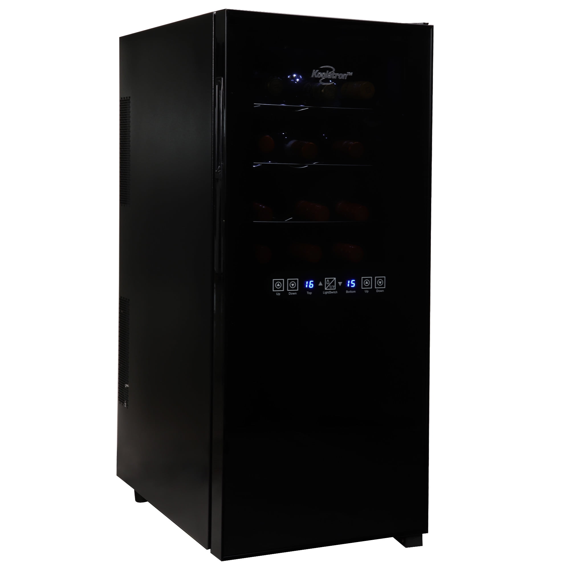 Koolatron 24 Bottle Dual Zone Wine Cooler Freestanding Wine Fridge