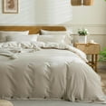 thumbnail image 1 of Housse de Couette Taille Grand - Couette Texturée Effet Lin, 1 of 9