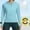 #0254-Light Blue, variant on Women's Lightweight Athletic Jacket Sun Protection Full Zip Long Sleeve Shirts Hiking Outdoor