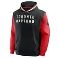 thumbnail image 4 of Men's Fanatics  Black/Red Toronto Raptors Half Court Shot Clock Fastbreak Hoodie, 4 of 5