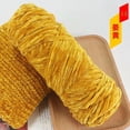 thumbnail image 1 of Xiao Hua Estambre de crochet de Felpa Amarillo 95g, 1 Rollo, Fibra de Felpa Suave y Esponjosa Suave y No Irritante Cobija de Sofá de crochet, Bufanda de Felpa para Cama de Mascota Pantuflas Cómodas, 1 of 5