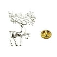 thumbnail image 5 of Dserhfy Xmas Brooch Festive Bright Luster Animal Shaped Versatile All-match Decoration Gifts Cute Cartoon Christmas Elk Brooch Pin Jewelry Clothing Accessories, 5 of 8
