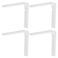thumbnail image 1 of EIMELI Supports en Forme de L Blancs en Acier Inoxydable Robuste pour Étagère, 4 Pcs, 1 of 8