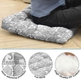 thumbnail image 5 of Boho Retro Floor Seating Pad - Fluffy Square Meditation Cushion with Paisley Ethnic Pattern & Skin-Friendly Fabric, 5 of 7