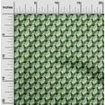 thumbnail image 2 of oneOone Cotton Silk Green Fabric Geometric Sewing Material Print Fabric By The Yard 42 Inch Wide, 2 of 5